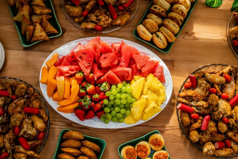 Pastèque sur la table
