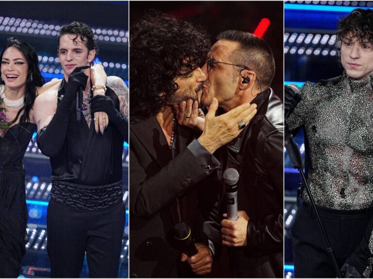 Achille Lauro Punzecchia Damiano, Elodie et la confession chaude, le baiser de Kekko et Renga