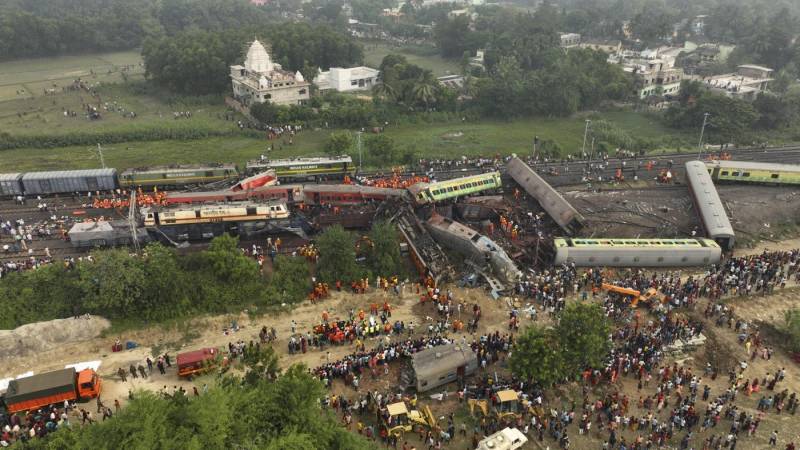Catastrophe ferroviaire de l'Orissa, en Inde