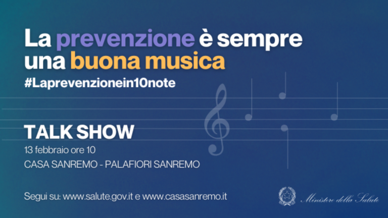 À Sanremo, on parle également de la prévention du cancer avec le ministre de la Santé: 10 règles utiles et simples