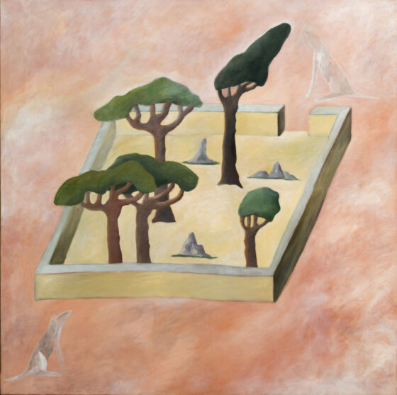 Nathalie du Pasquier avec sa mouche, son regard et sa construction. Le projection d'exposition au musée Nivola du blog de Orani / Nuoro-Carlo Franza