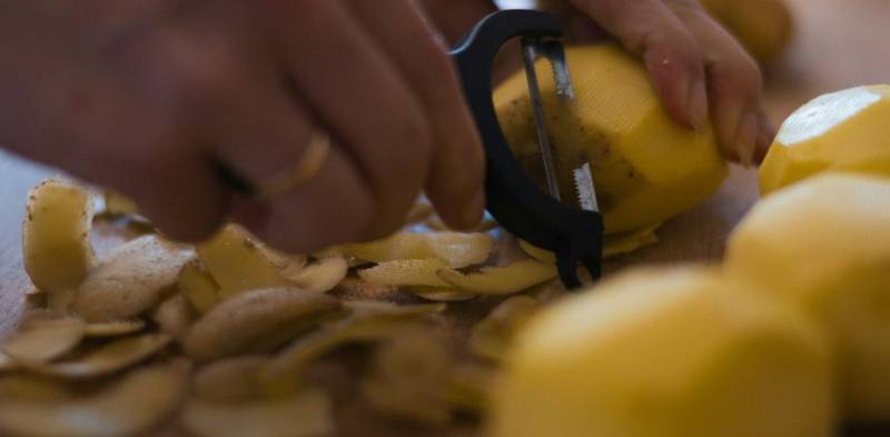 Pelure de pomme de terre