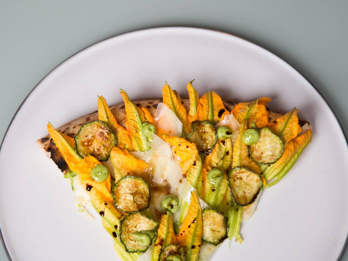 Frontière, courgettes sur la capece