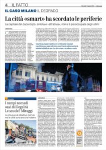 Milan la ville « intelligente » qui a oublié la banlieue (et le sport) – le blog d'Antonio Ruzzo