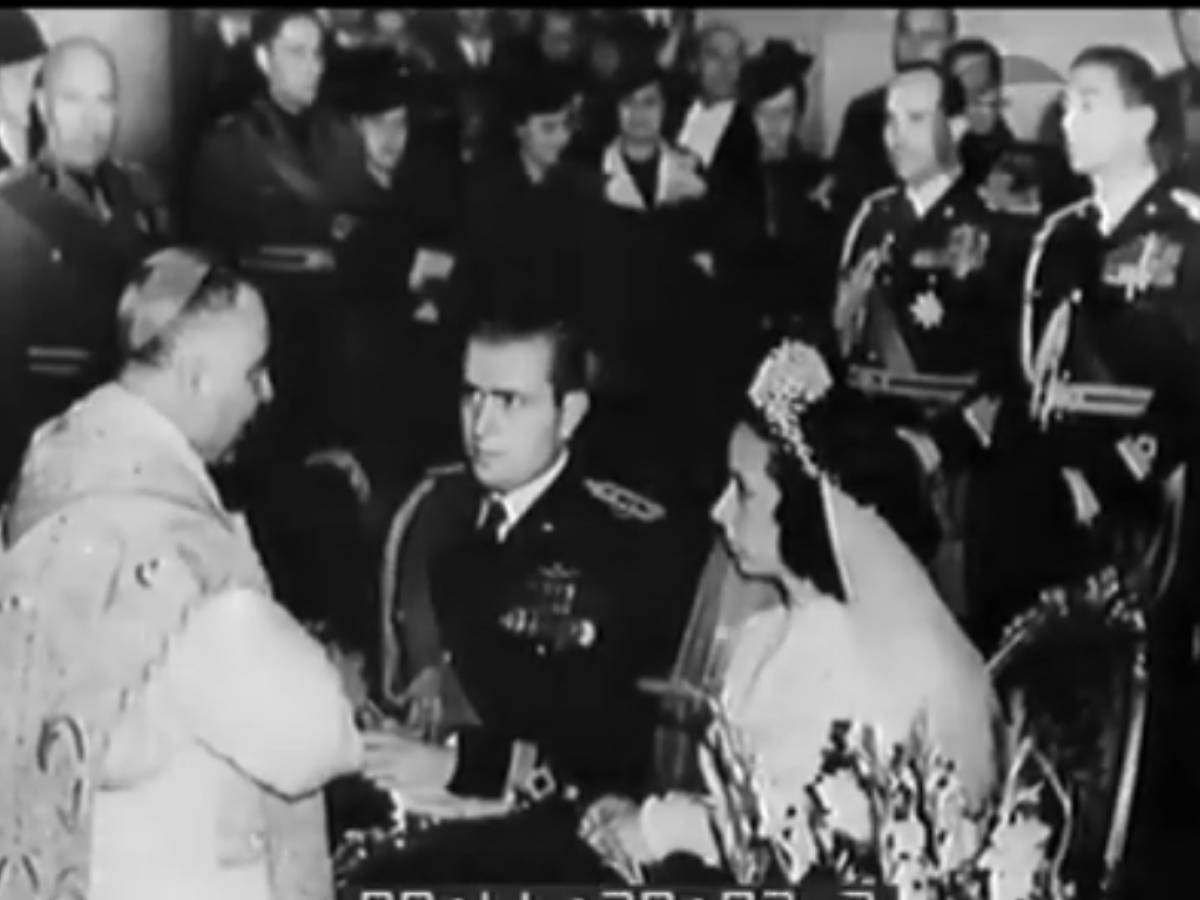 Mariage de Bruno Mussolini 