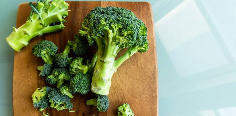 Préparation du brocoli