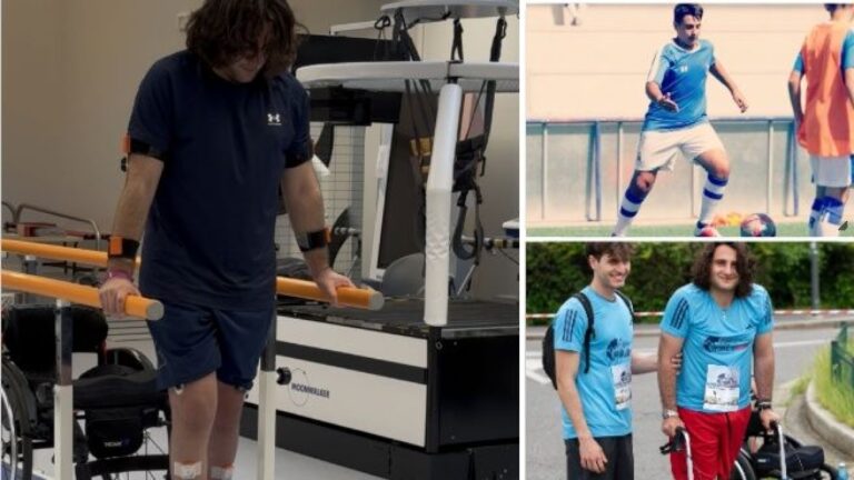 Nicolò, remis sur pied après paralysie: «Maintenant, je marche jusqu&rsquo;à deux heures et je fais un témoignage dans les écoles»