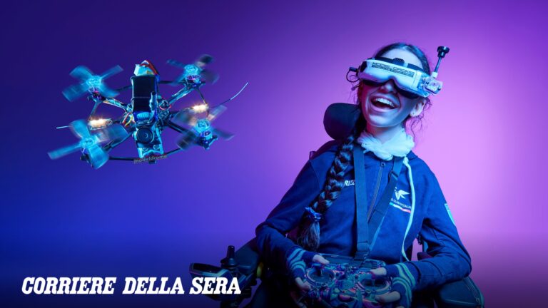 Luisa qui a SMA et peut voler à 200 kilomètres par heure (avec des drones de course)